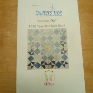 New Quilters Trek Colorado Sky 2020 True Blue Quilt Block Kit